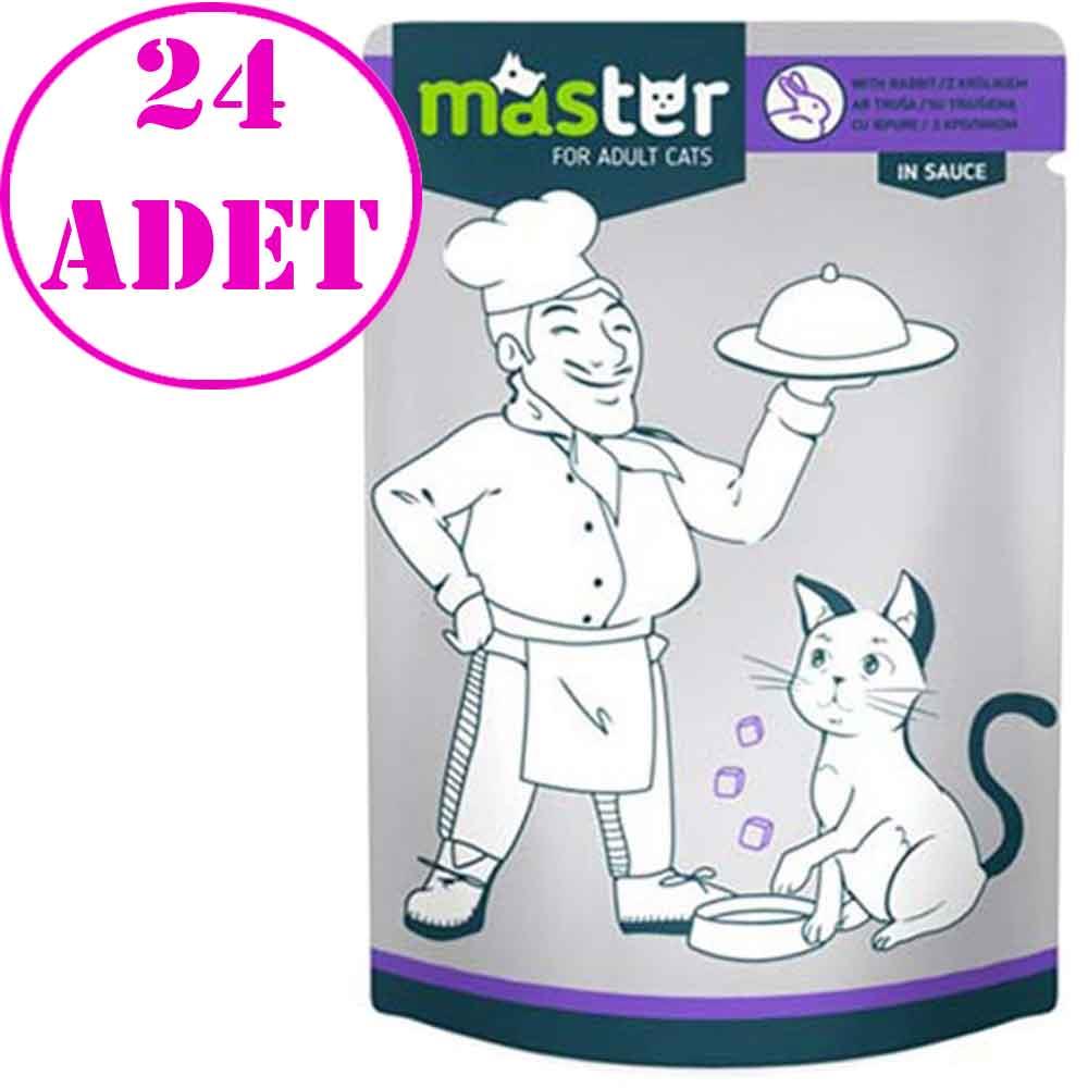 Master Kedi Konservesi Tavşanlı 80 Gr 24 AD 32118889 Amazon Pet Center