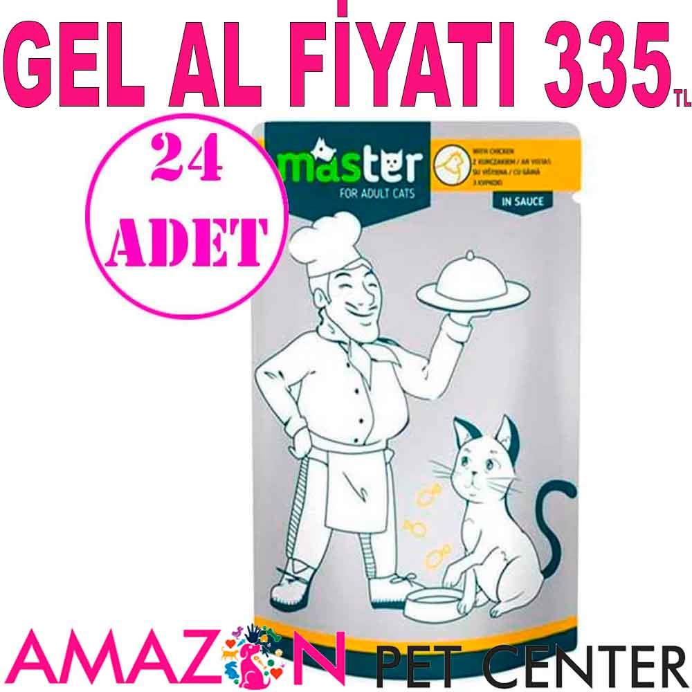 Master Kedi Konservesi Tavuklu 80 Gr 24 AD 18414004 Amazon Pet Center