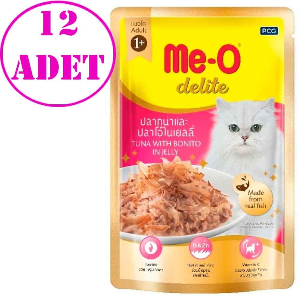 Me-O Delite Pouch Kedi Konservesi Palamut ve Ton Balıklı 70 Gr 12 AD 21294006 Amazon Pet Center