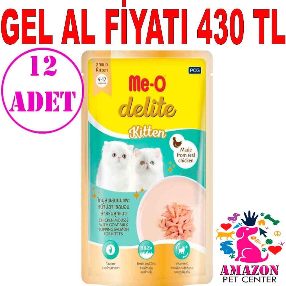 Me-O Delite Pouch Kitten Tavuklu Yavru Kedi Konservesi 70 Gr 12 AD 21313004 Amazon Pet Center