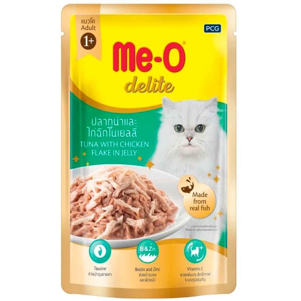 Me-O Delite Pouch Tavuklu ve Ton Balıklı Kedi Konservesi 70 Gr 8850477018037 Amazon Pet Center