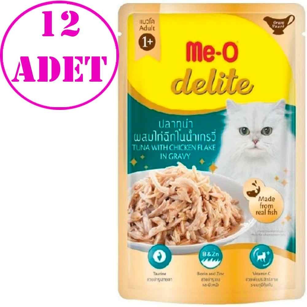Me-O Delite Pouch Ton Balığı ve Tavuklu Kedi Konservesi 70 Gr 12 AD 21309007 Amazon Pet Center
