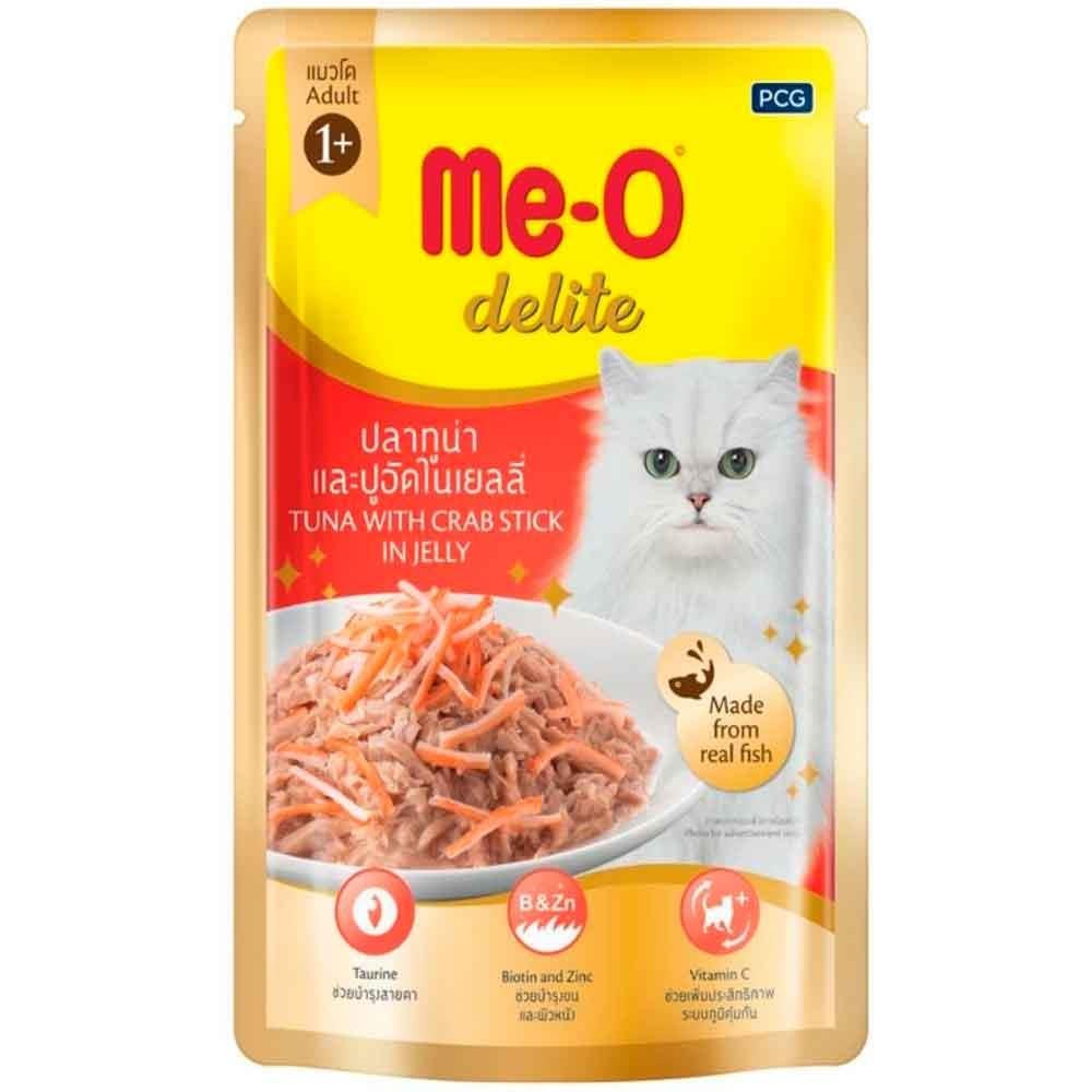 Me-O Delite Pouch Ton Balığı ve Yengeç Kedi Konservesi 70 Gr 8850477018075 Amazon Pet Center