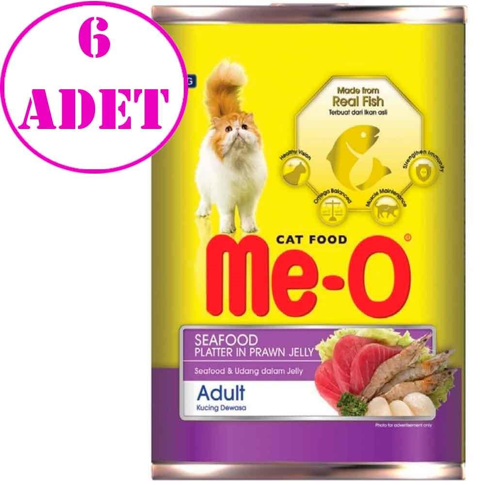 Me-O Kedi Konservesi Karides Soslu Deniz Lezzetleri 400 Gr 6 AD 21282003 Amazon Pet Center