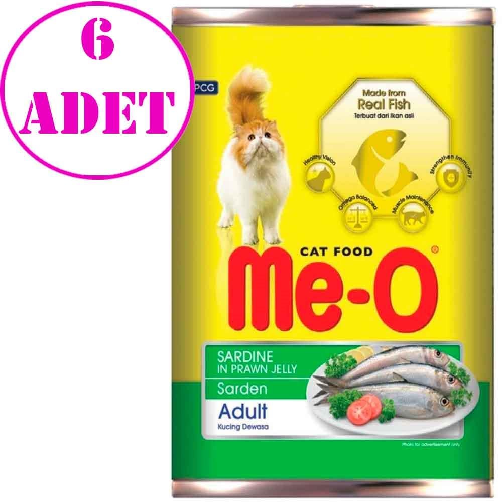 Me-O Sardalyalı Karides Soslu Kedi Konservesi 400 Gr 6 AD 21291005 Amazon Pet Center