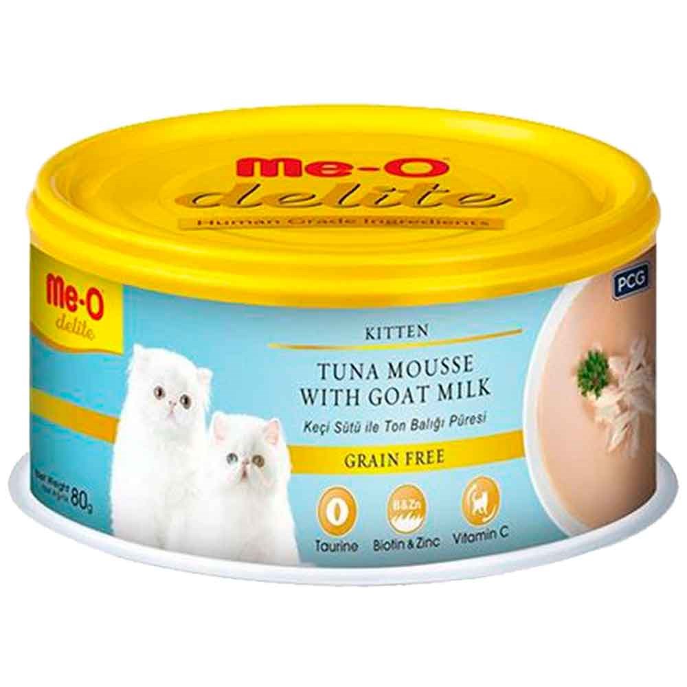 Meo Delite Keçi Sütlü Ton Balıklı Tahılsız Ezme Yavru Kedi Konservesi 80 Gr 8850477024144 ME-O Yetişkin Kedi Konserve Mamaları Amazon Pet Center