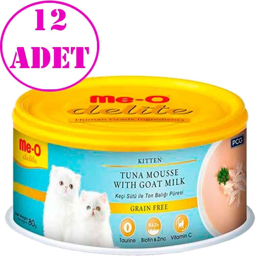 Meo Delite Keçi Sütlü Ton Balıklı Tahılsız Ezme Yavru Kedi Konservesi 80 Gr 12 AD 19826004 Amazon Pet Center