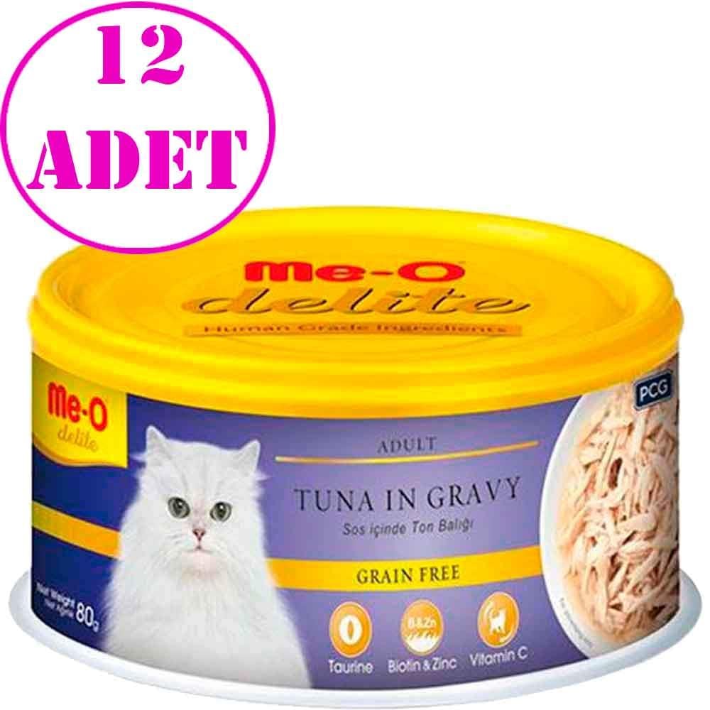 Meo Delite Ton Balıklı Tahılsız Yetişkin Kedi Konservesi 80 Gr 12 AD 19816005 Amazon Pet Center