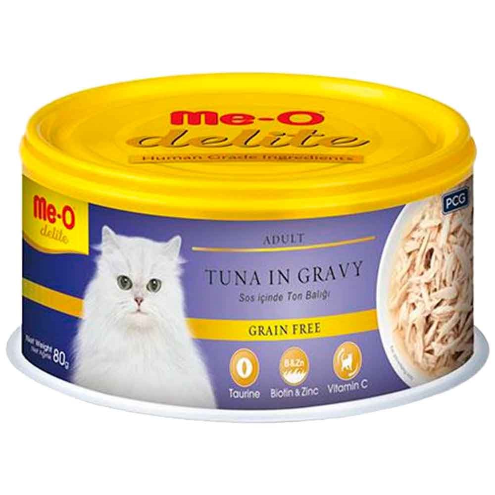 Meo Delite Ton Balıklı Tahılsız Yetişkin Kedi Konservesi 80 Gr 8850477024137 ME-O Yetişkin Kedi Konserve Mamaları Amazon Pet Center
