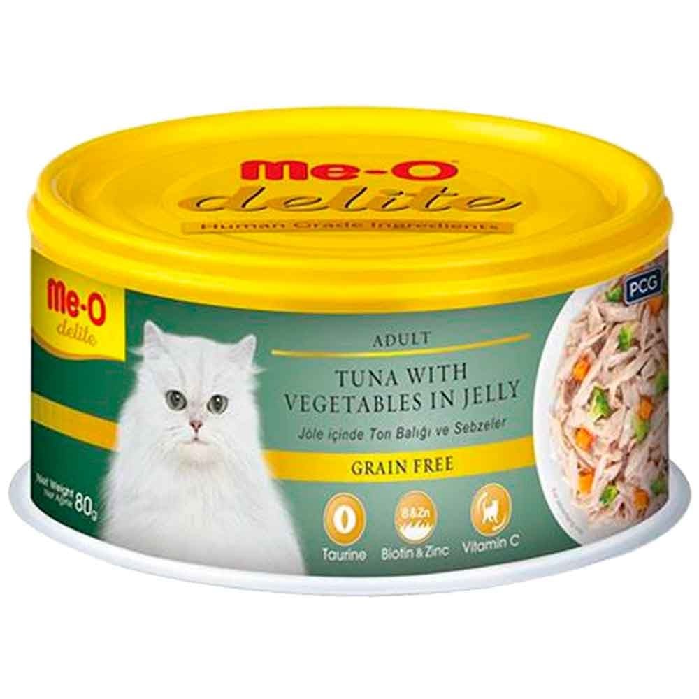 Meo Delite Ton Balıklı ve Sebzeli Tahılsız Yetişkin Kedi Konservesi 80 Gr 8850477024373 ME-O Yetişkin Kedi Konserve Mamaları Amazon Pet Center