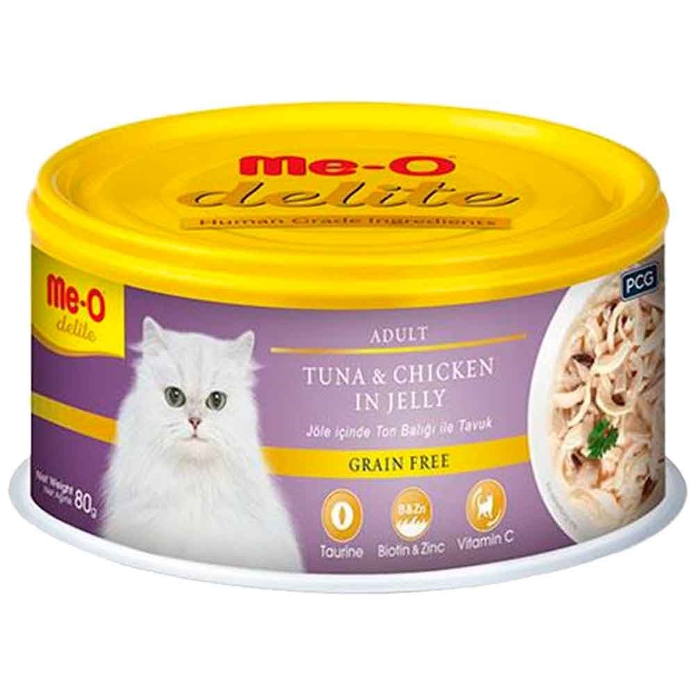 Meo Delite Ton Balıklı ve Tavuklu Tahılsız Kedi Konservesi 80 Gr 8850477024120 ME-O Yetişkin Kedi Konserve Mamaları Amazon Pet Center