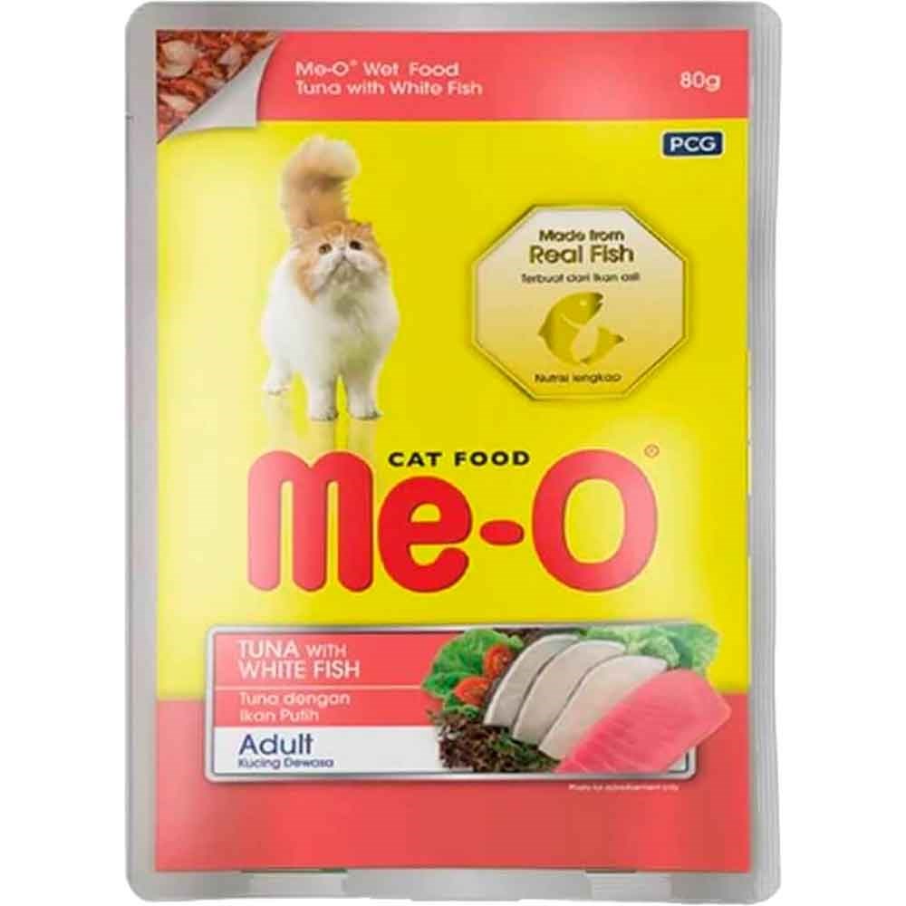 Meo Kedi Konservesi Ton Ve Alabalıklı 80gr 8850477017245 ME-O Yetişkin Kedi Konserve Mamaları Amazon Pet Center
