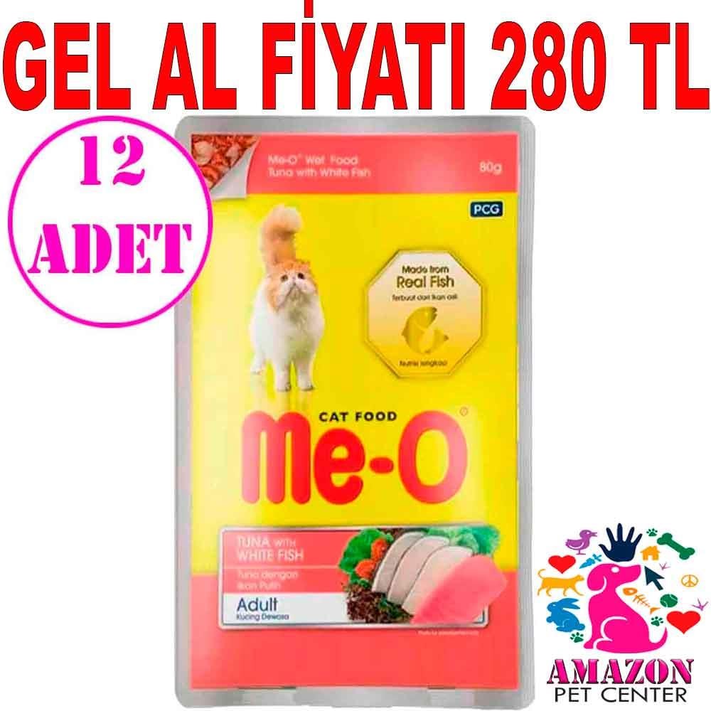 Meo Kedi Konservesi Ton Ve Alabalıklı 80gr 12 AD 19813004 Amazon Pet Center