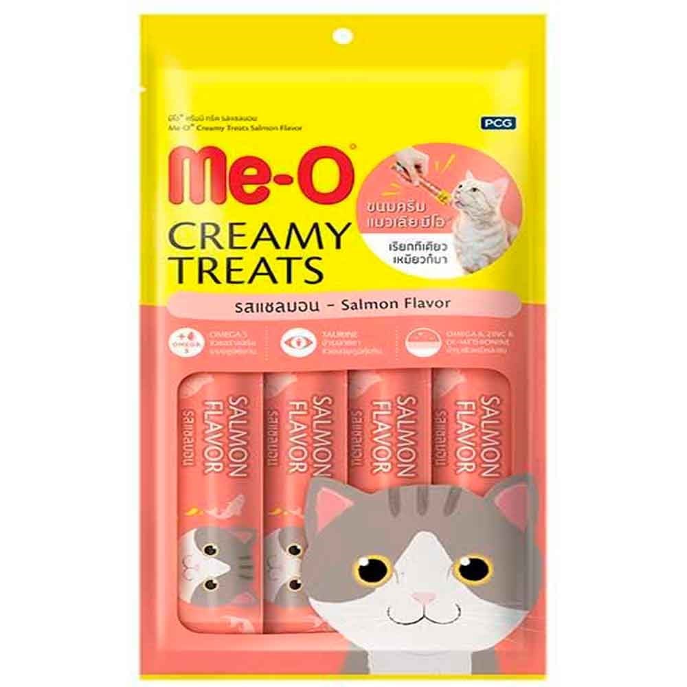 Meo Somonlu Krema Kedi Ödülü Kedi Çorbası 4x15 gr 8850477013698 ME-O Kedi Ödülleri Amazon Pet Center