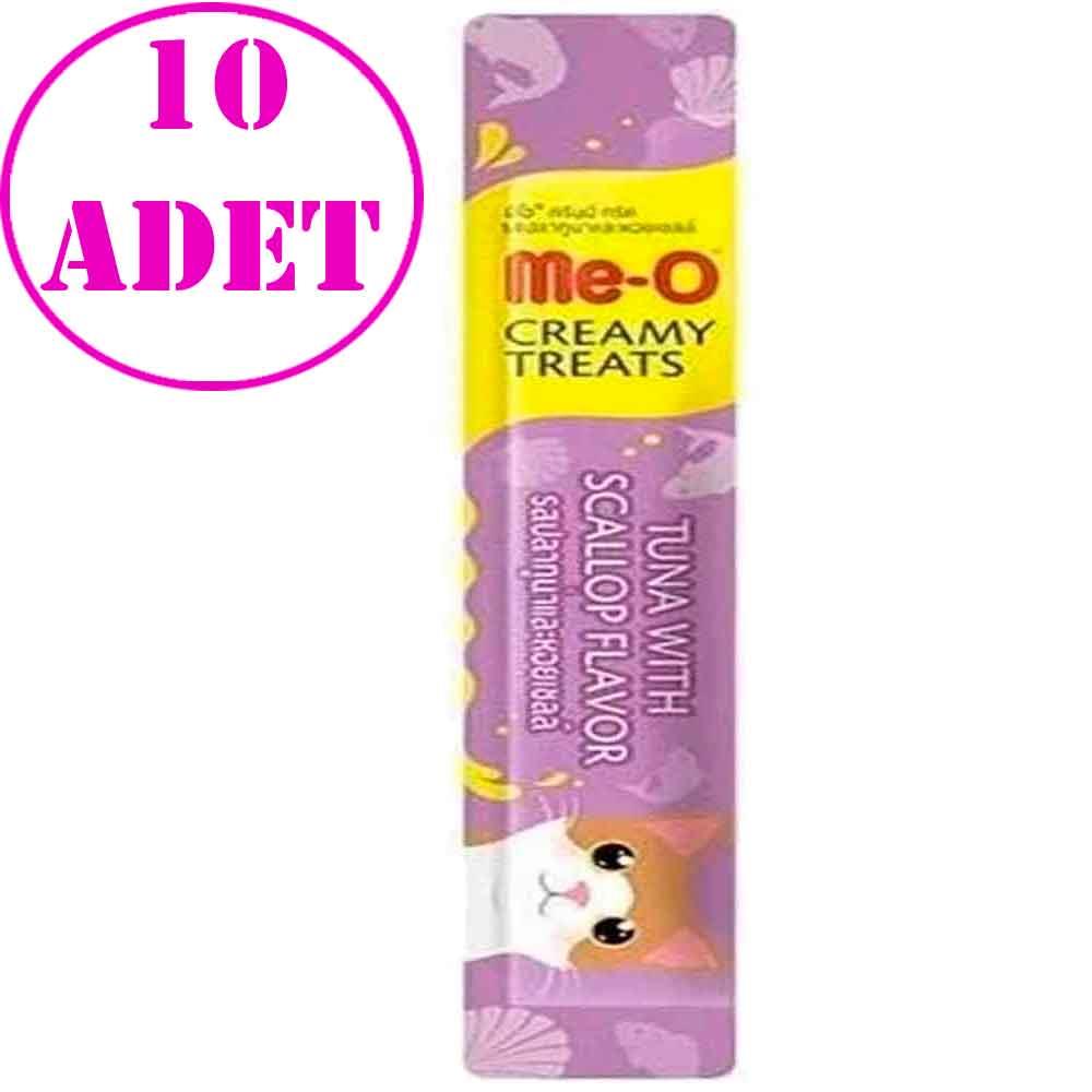 MeO Ton Balıklı ve Deniz Taraklı Kremalı Kedi Ödül Maması Tekli 15 Gr 10 AD 20472009 Amazon Pet Center