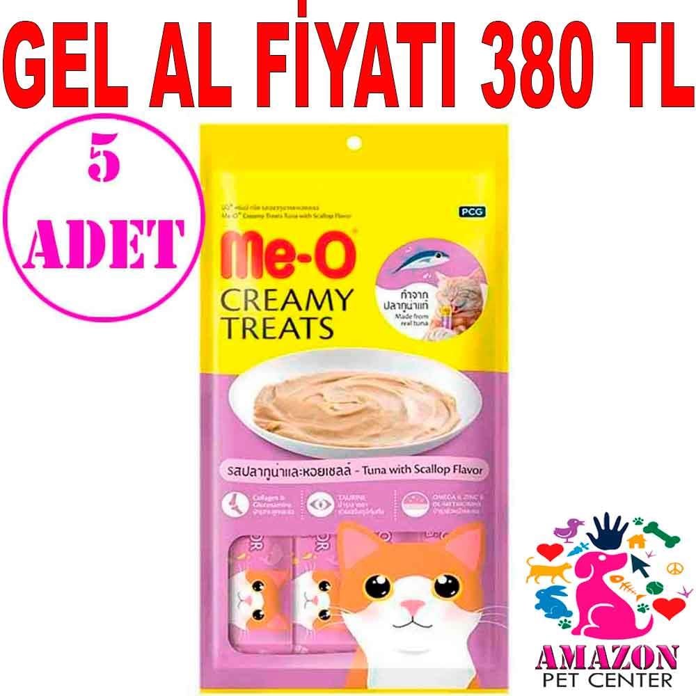 Meo Ton ve Deniz Tarağı Krema Kedi Ödülü Kedi Çorbası 4x15 gr 5 AD 19833002 Amazon Pet Center