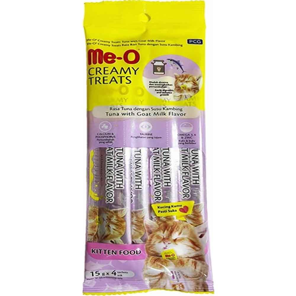 Meo Yavru Kedi Ödülü Krema Ton Balıklı ve Keçi Sütlü 4x15 gr 8850477004863 Amazon Pet Center