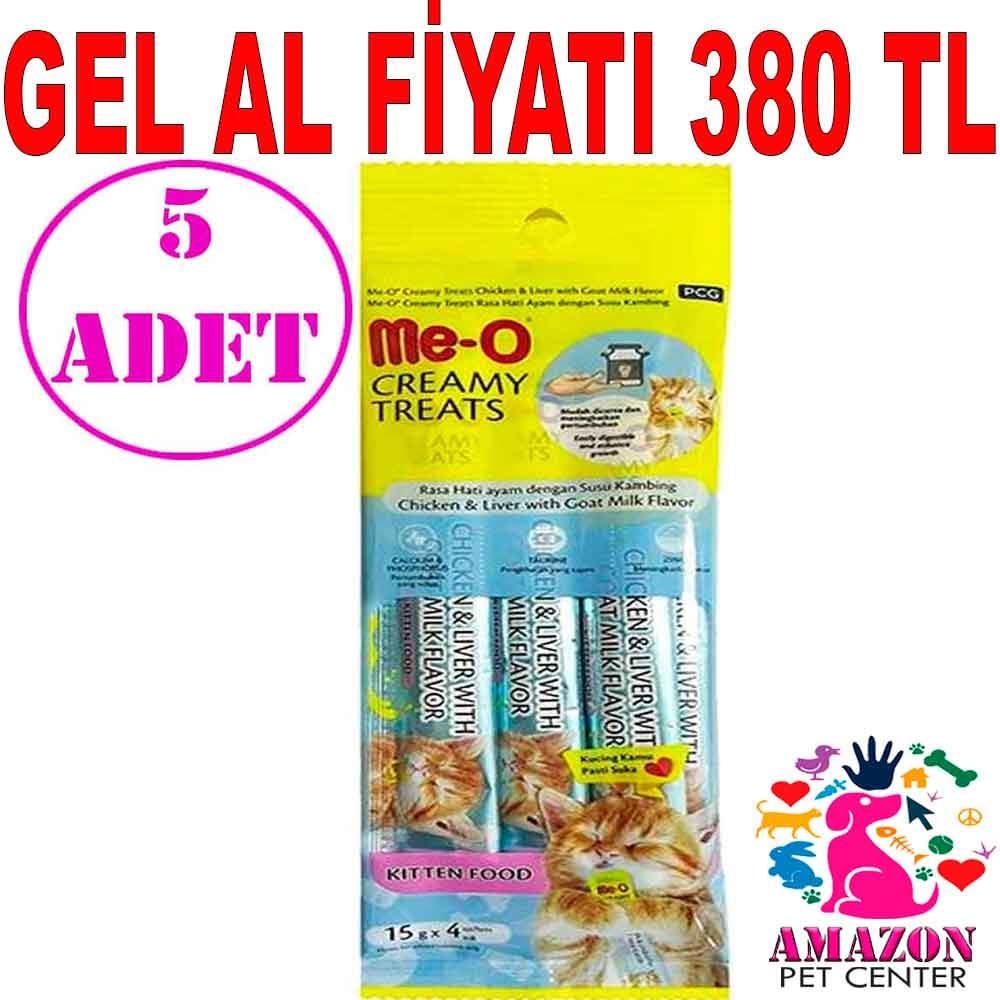 Meo Yavru Kedi Ödülü Tavuklu Ciğerli ve Keçi Sütlü 4x15 gr 5 AD 20894009 Amazon Pet Center