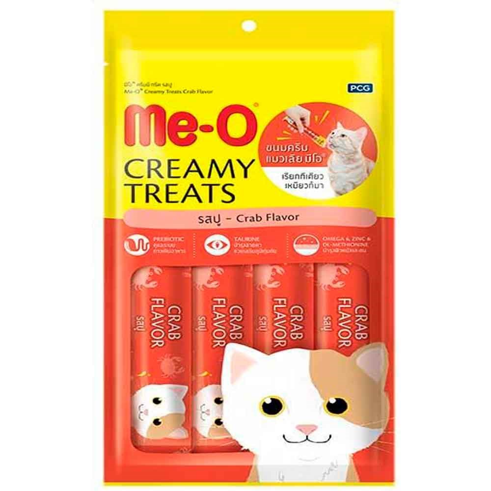 Meo Yengeç ve Ton Balığı Krema Kedi Ödülü Kedi Çorbası 4x15 gr 8850477013711 ME-O Kedi Ödülleri Amazon Pet Center