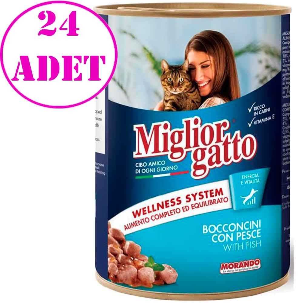 Miglior Gatto Balıklı Kedi Konservesi 405 Gr 24 AD 32108835 Amazon Pet Center