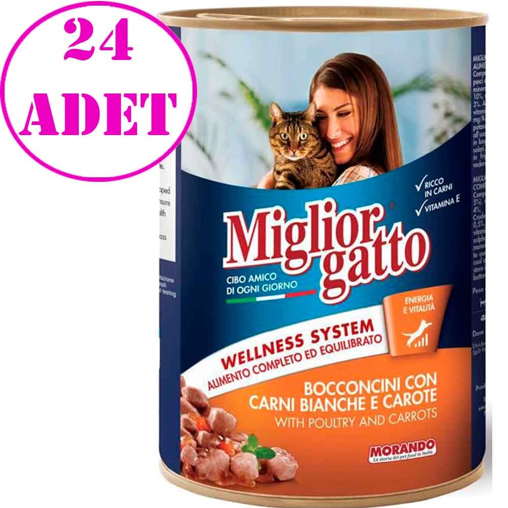 Miglior Gatto Kedi Konservesi Kümes Hayvanlı Ve Havuçlu 405 Gr 24 AD 32108859 Amazon Pet Center