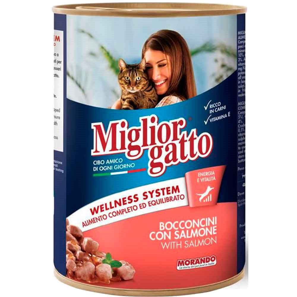 Miglior Gatto Kedi Konservesi Somon Balıklı 405 Gr 8007520012157 Amazon Pet Center