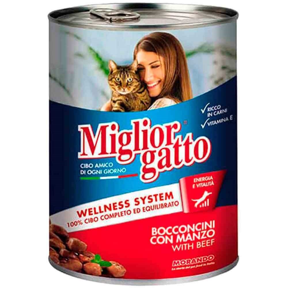 Miglior Gatto Parça Etli Biftekli Konserve Kedi Maması 405 Gr 8007520012126 Miglior Gatto Yetişkin Kedi Konserve Mamaları Amazon Pet Center