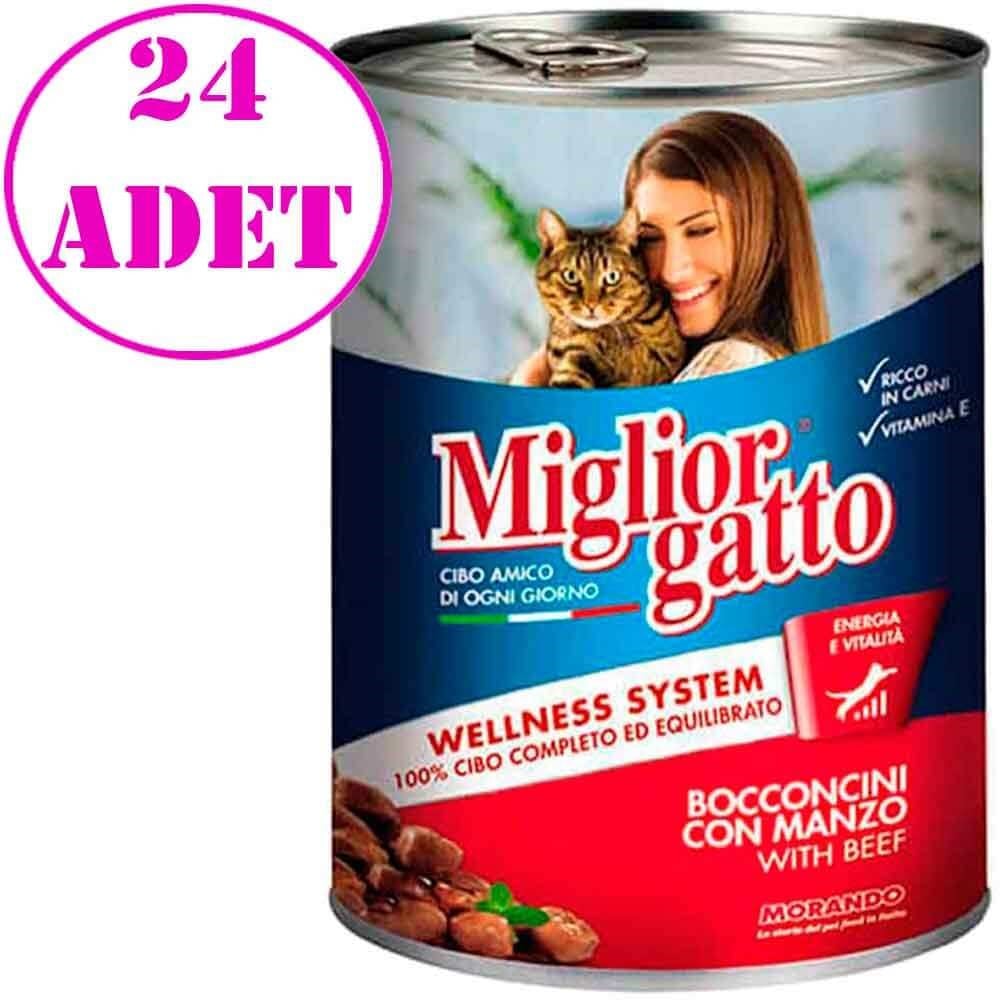 Miglior Gatto Parça Etli Biftekli Konserve Kedi Maması 405 Gr 24 Adet 32108873 Miglior Gatto Koli Kedi Konserve Mamaları Amazon Pet Center