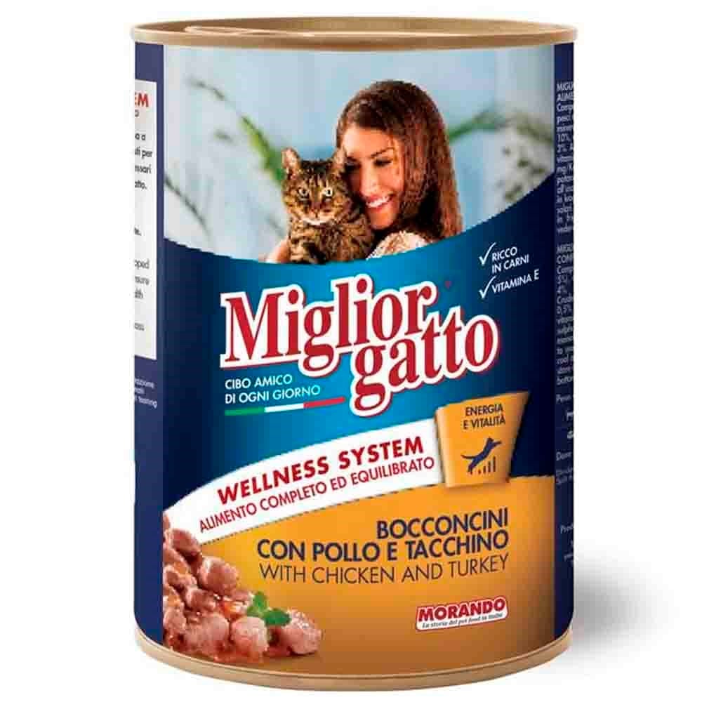 Miglior Gatto Tavuklu Hindili Kedi Konservesi 405 gr 8007520012188 Amazon Pet Center