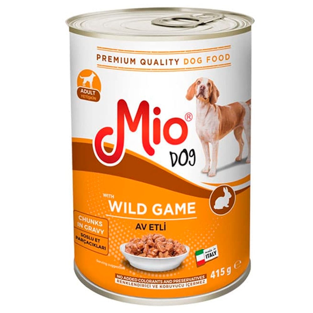 Mio Av Etli Yetişkin Köpek Konservesi 415 gr 8680067146525 Amazon Pet Center