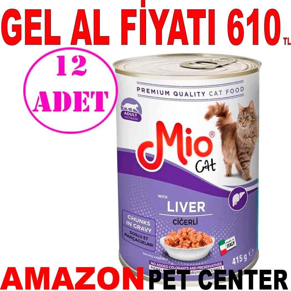 Mio Ciğerli Kedi Konservesi 415 GR 12 AD 18467000 Amazon Pet Center