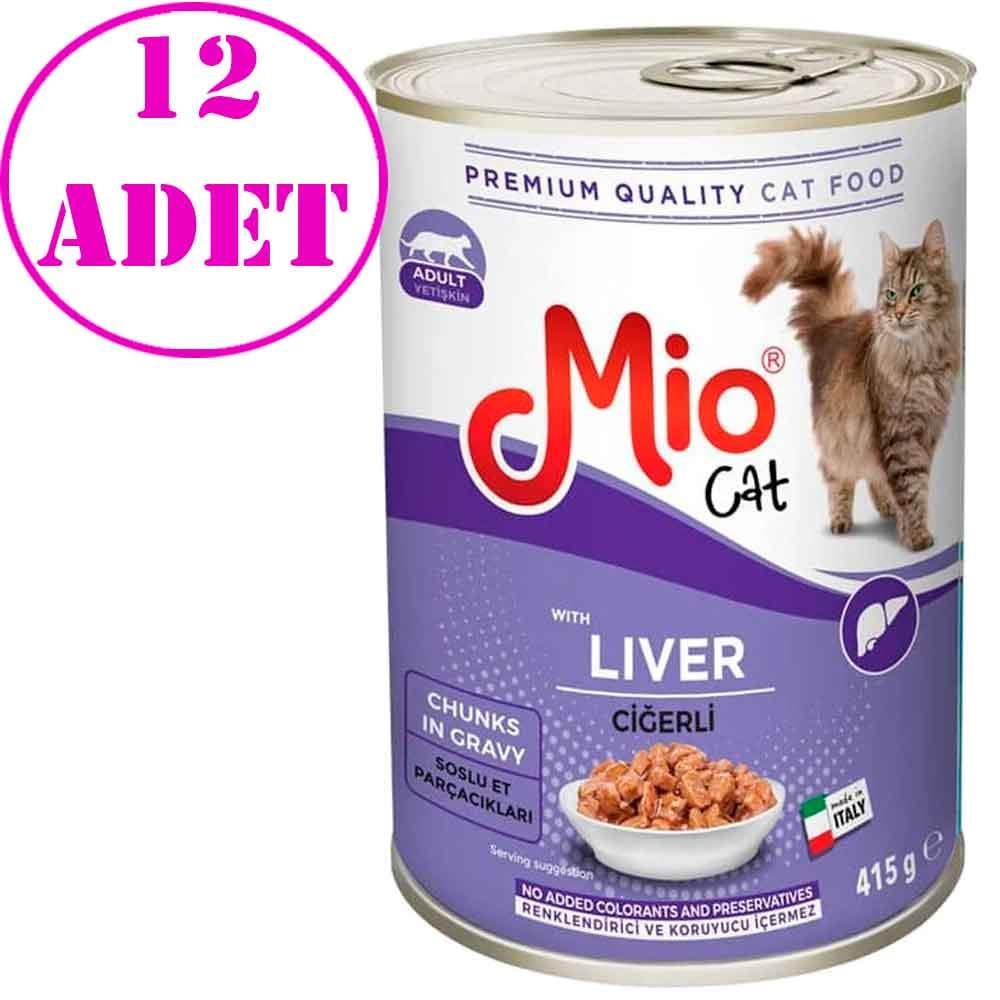 Mio Ciğerli Kedi Konservesi 415 GR 12 AD 32122244 Amazon Pet Center