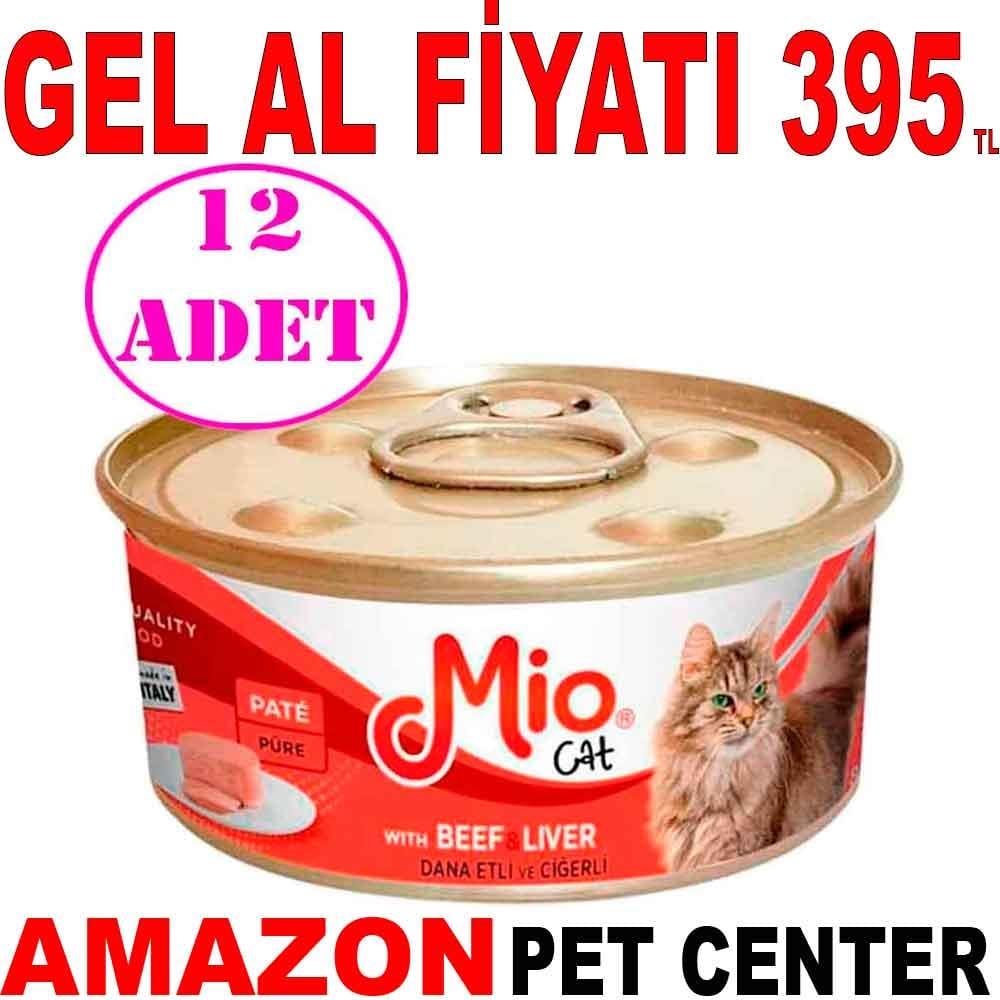 Mio Dana Etli ve Ciğerli Yetişkin Kedi Konservesi 85 Gr 12 AD 19057002 Amazon Pet Center