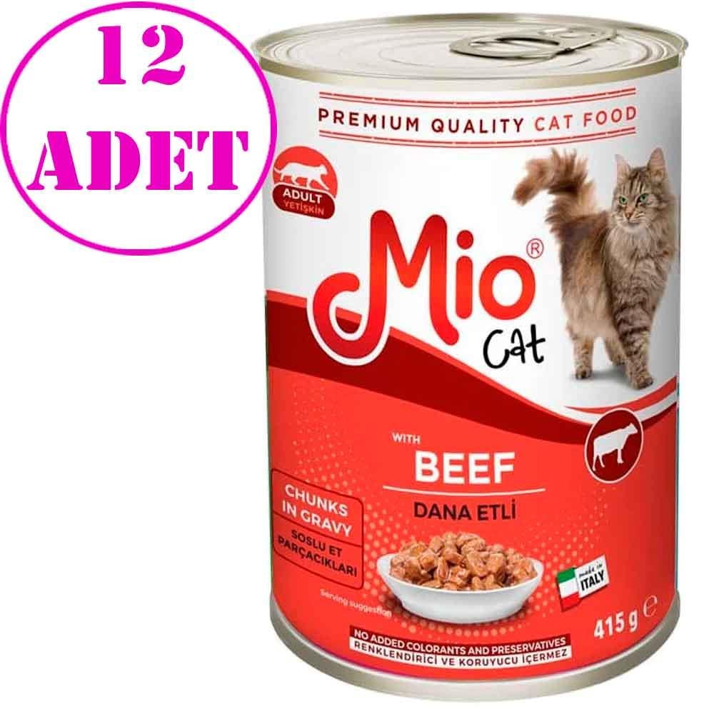 Mio Kedi Konservesi Dana Etli 415 Gr 12 AD 32108965 Amazon Pet Center