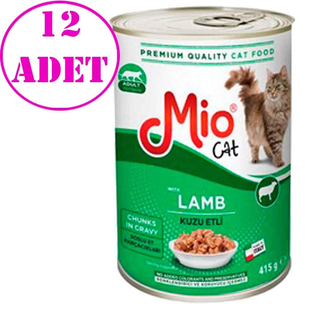 Mio Kedi Konservesi Kuzu Etli 415 GR 12 AD 32108996 Amazon Pet Center