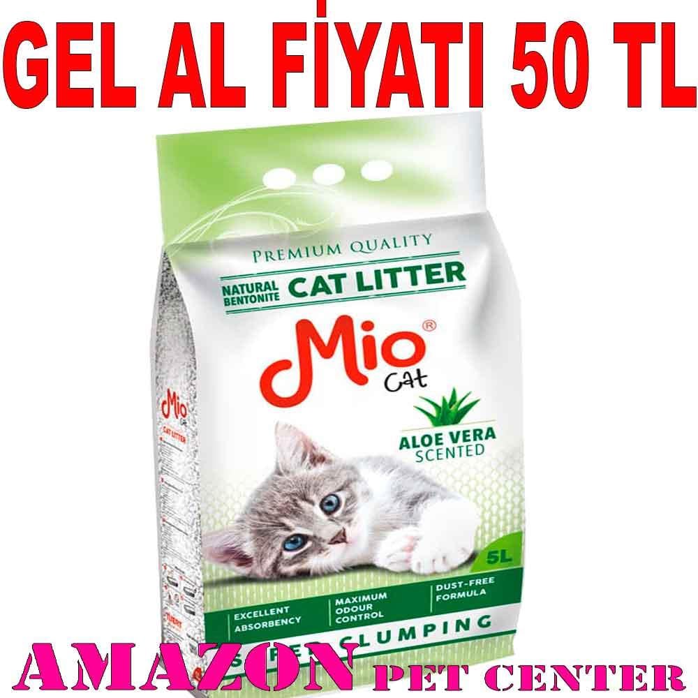Mio Kedi Kumu İnce Taneli Topaklaşan Aloe Vera Kokulu 5 Lt 19379005 Amazon Pet Center