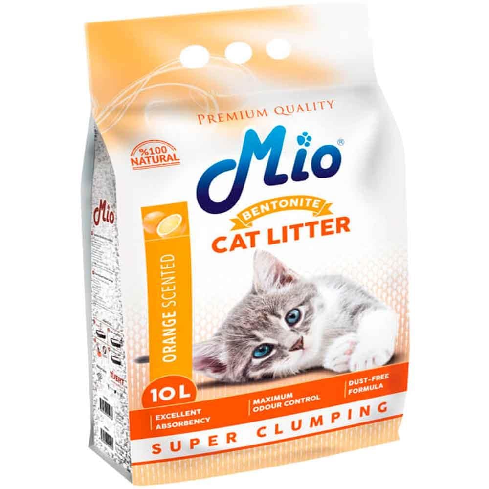 Mio Kedi Kumu Portakal Kokulu Topaklaşan İnce 10 Lt 8680067145047 Amazon Pet Center