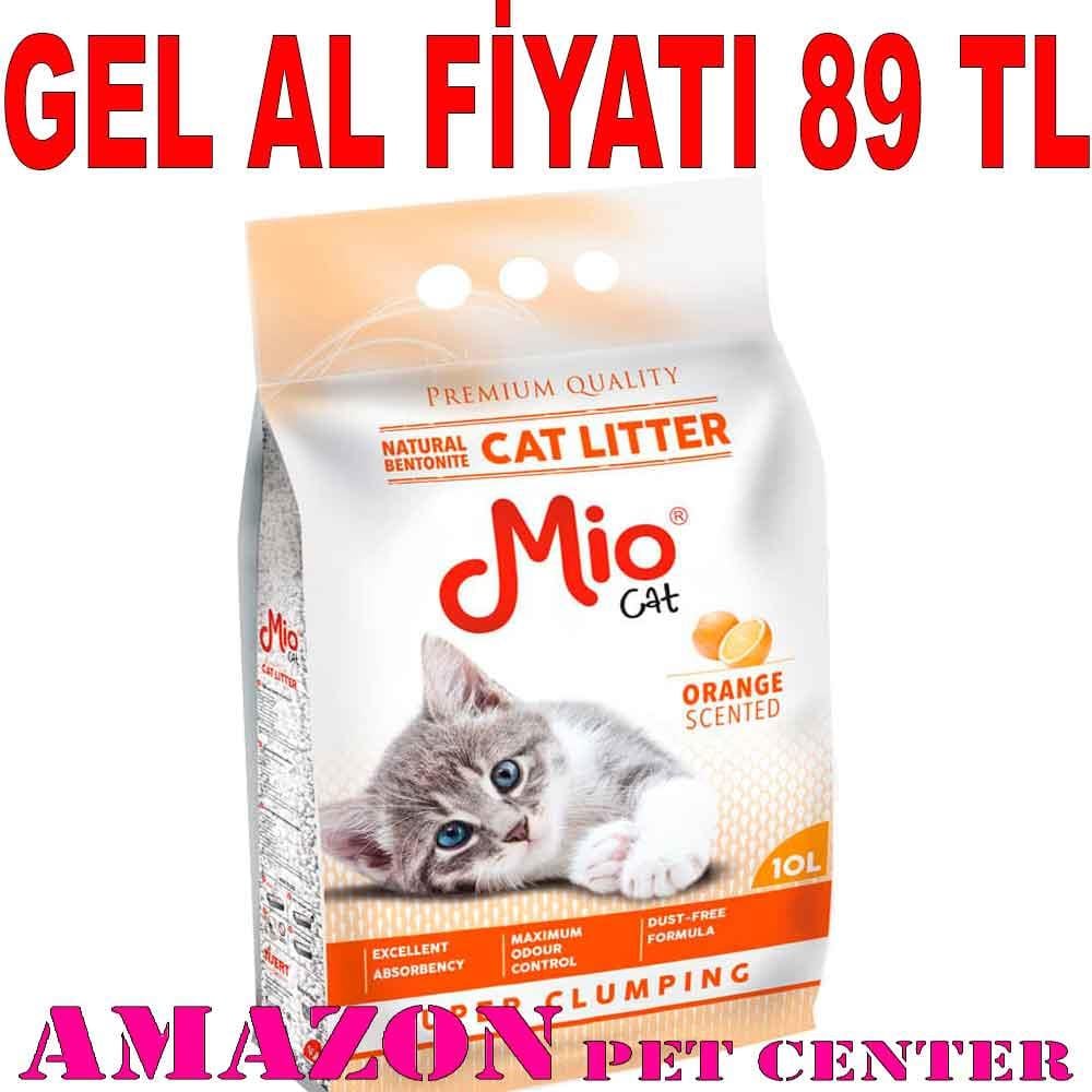 Mio Kedi Kumu Portakal Kokulu Topaklaşan İnce 10 Lt 19387000 Amazon Pet Center