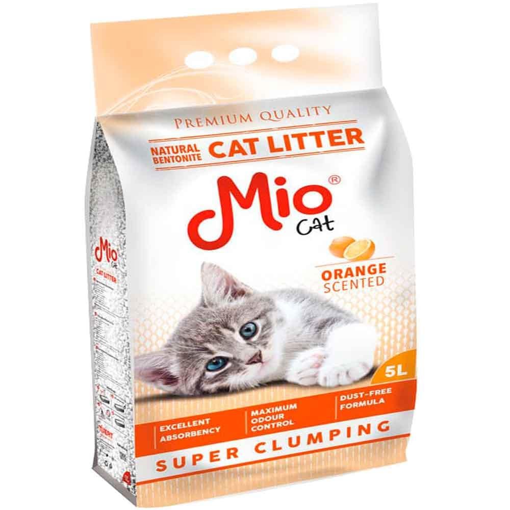 Mio Kedi Kumu Portakal Kokulu Topaklaşan İnce 5 Lt 8680067145023 Amazon Pet Center