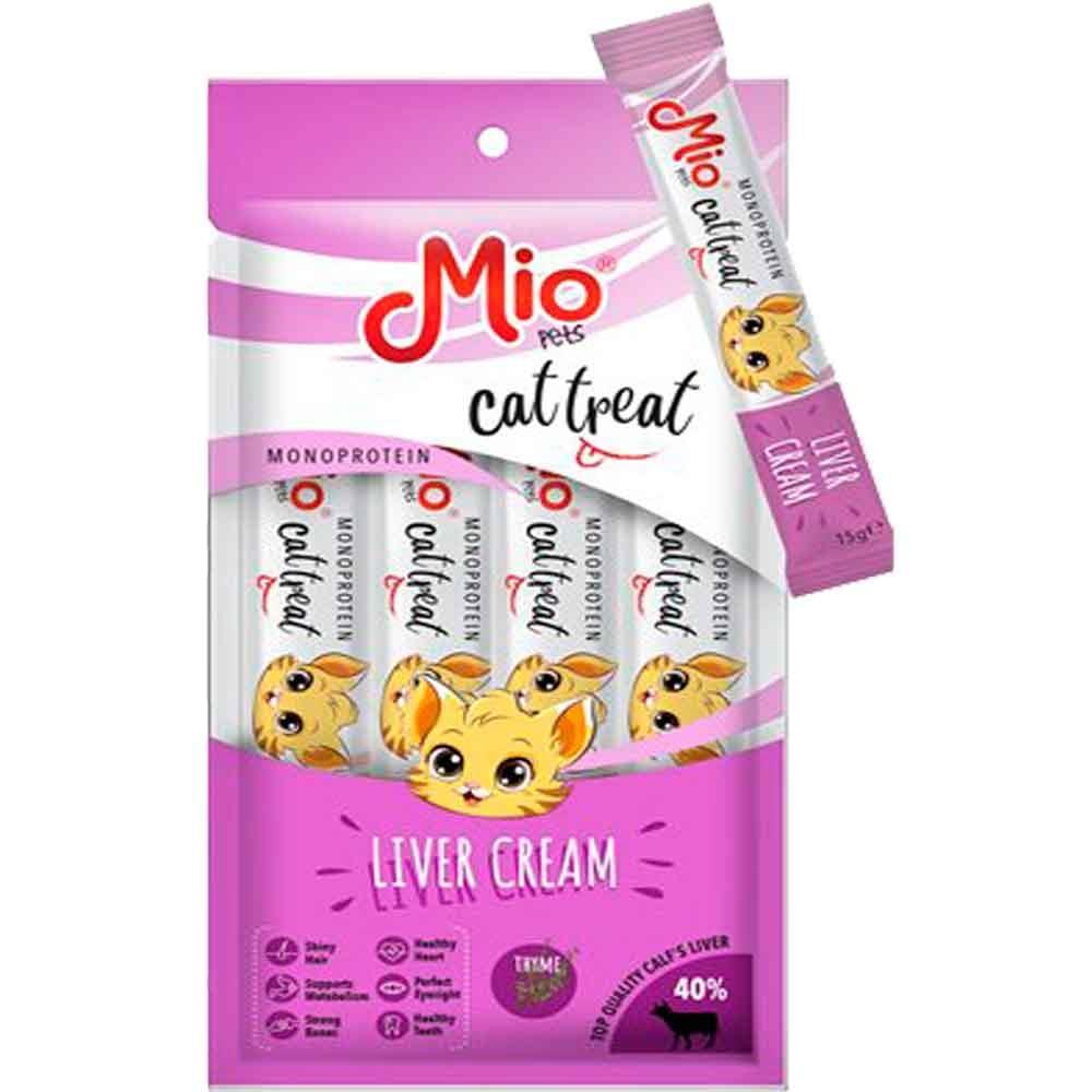 Mio Kedi Ödülü Krema Ciğerli 4x15 Gr 8683762181563 Amazon Pet Center