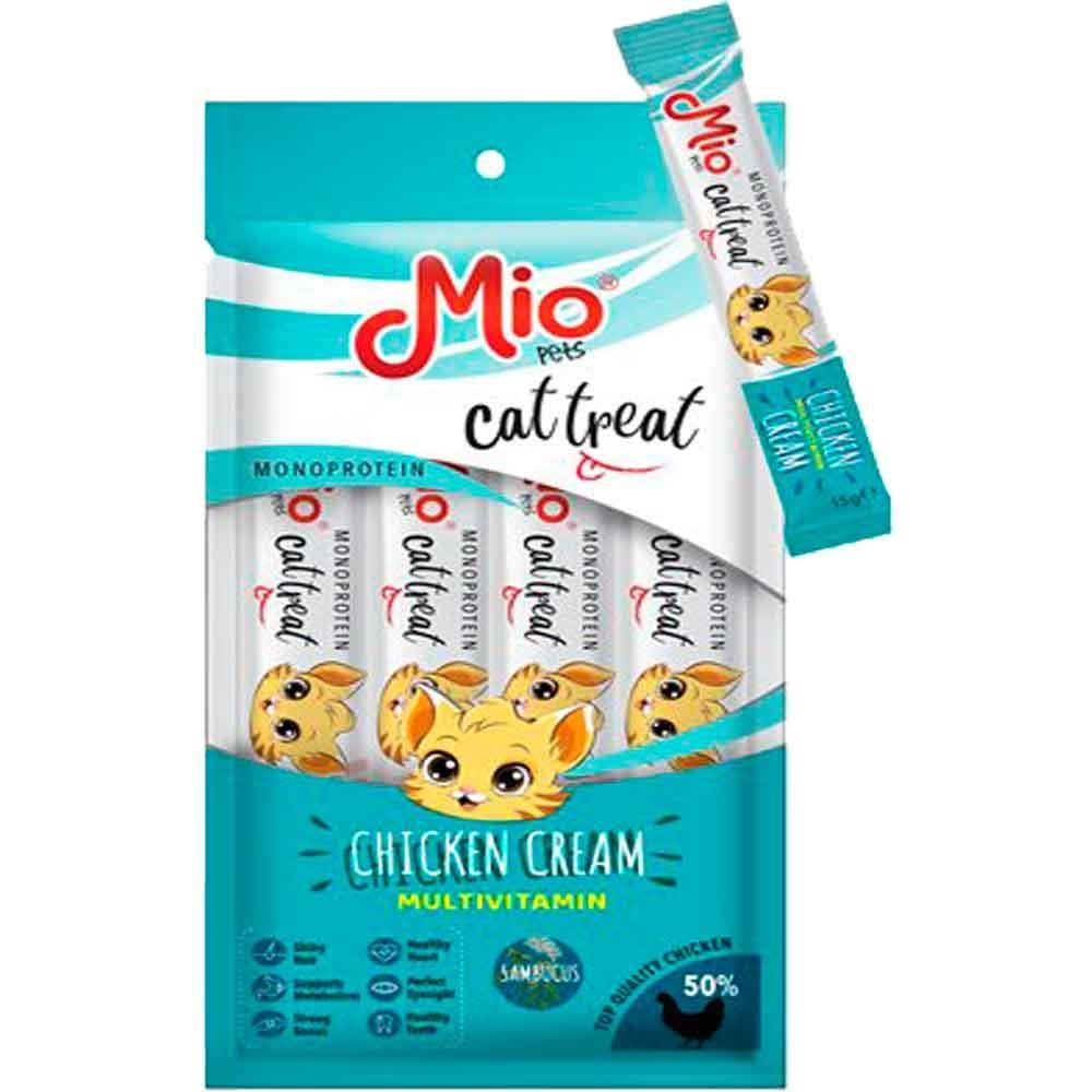 Mio Kedi Ödülü Krema Multi Vitaminli Tavuklu 4x15 Gr 8683762181570 Amazon Pet Center