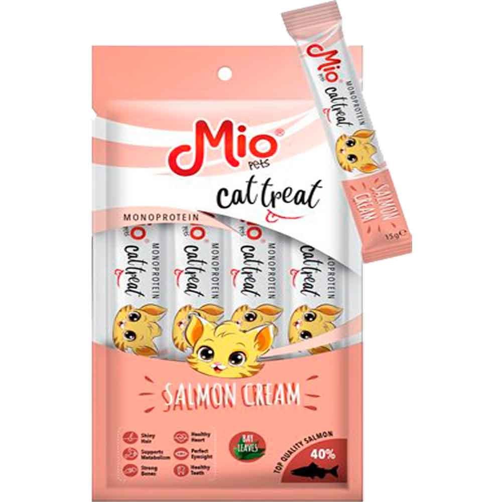 Mio Kedi Ödülü Krema Somonlu 4x15 Gr 8683762181556 Amazon Pet Center