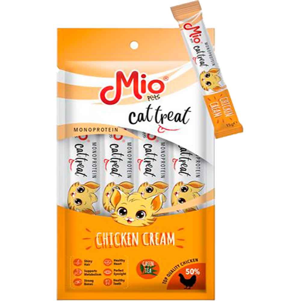 Mio Kedi Ödülü Krema Tavuklu 4x15 Gr 8683762181549 Amazon Pet Center