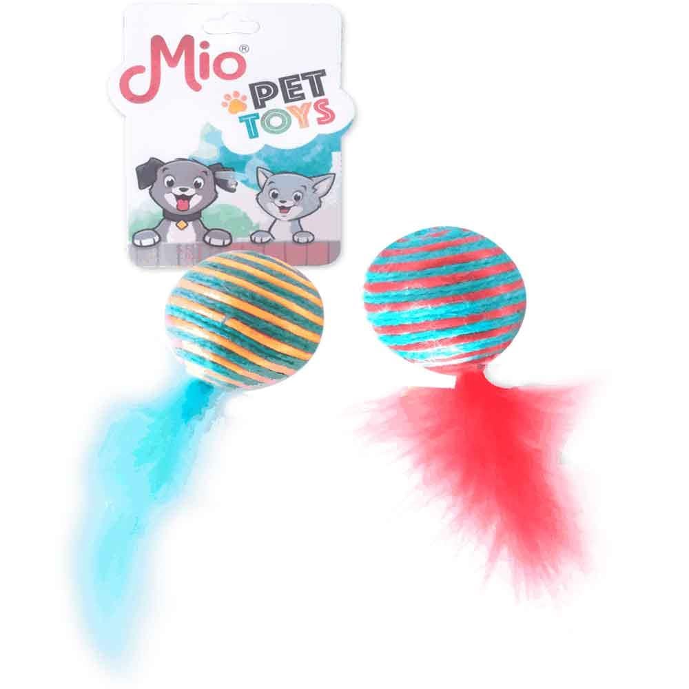 Mio Kedi Oyuncağı Renkli No 2 İp Top 1 AD 8680067144477 Amazon Pet Center