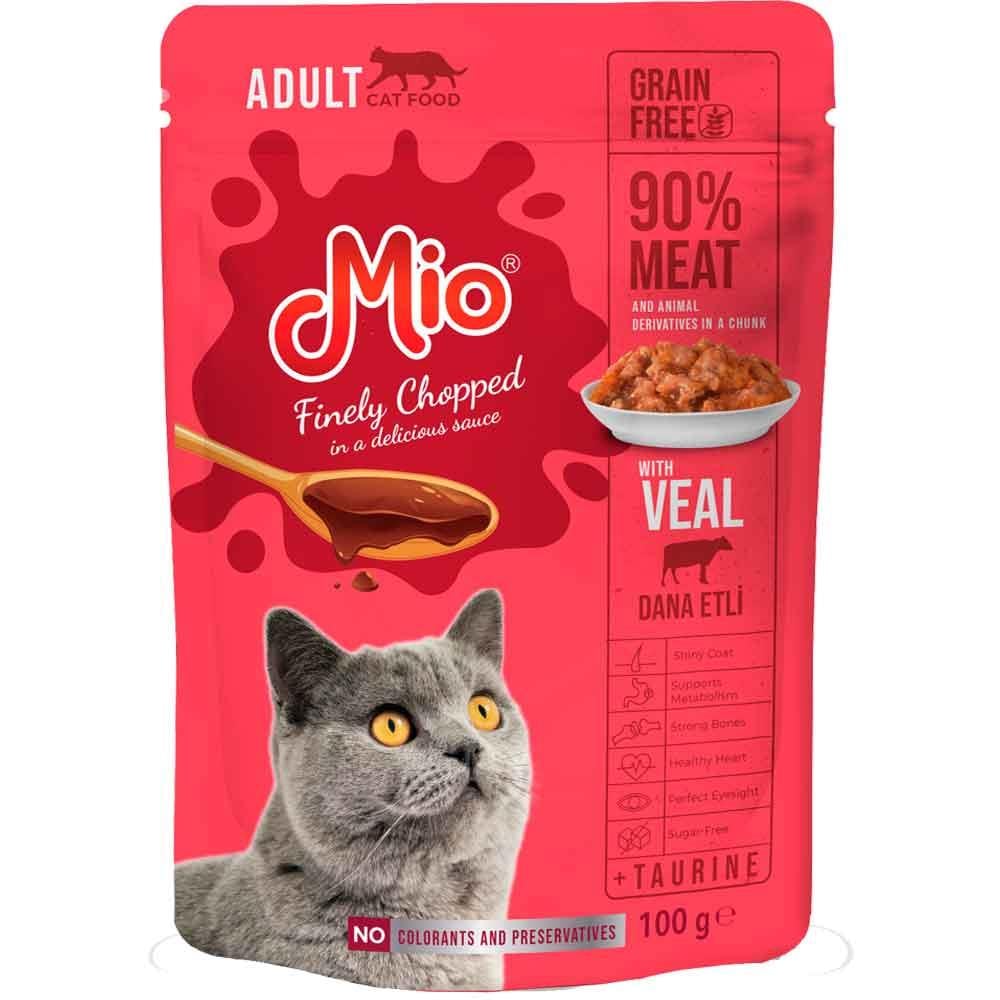 Mio Kedi Yaş Mama Dana Etli 100 Gr 8683762180757 Amazon Pet Center