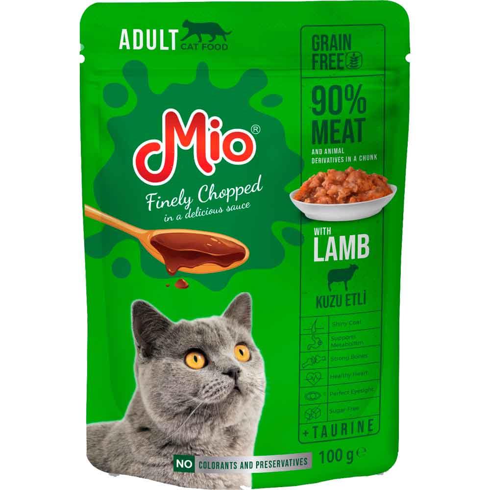 Mio Kedi Yaş Mama Kuzu Etli 100 Gr 8683762180740 Amazon Pet Center