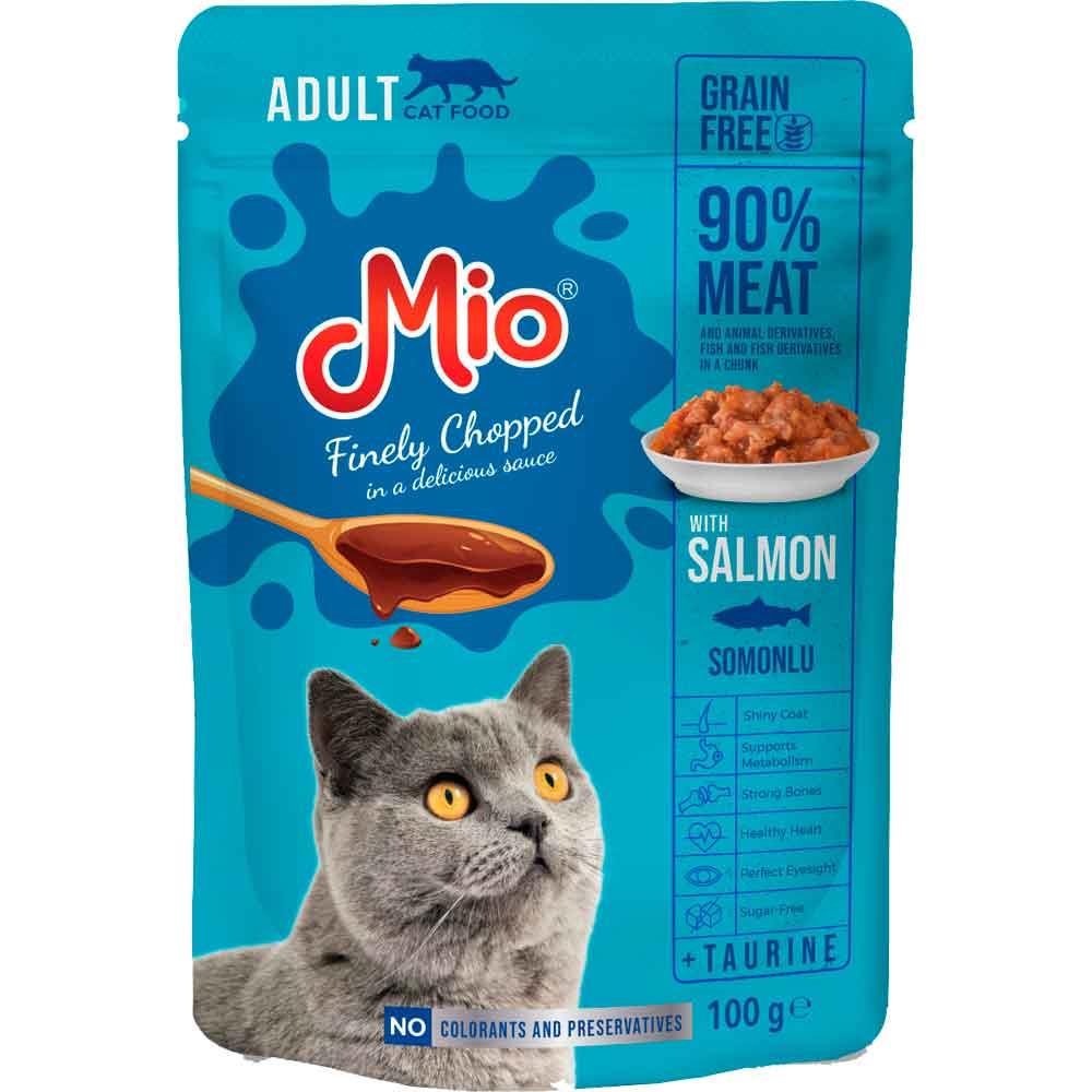 Mio Kedi Yaş Mama Somonlu 100 Gr 8683762180726 Amazon Pet Center