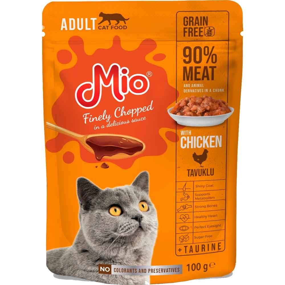 Mio Kedi Yaş Mama Tavuk Etli 100 Gr 8683762180733 Amazon Pet Center