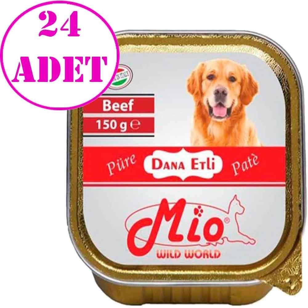 Mio Köpek Konservesi Dana Etli Püre 150 Gr 24 AD 32115543 Amazon Pet Center