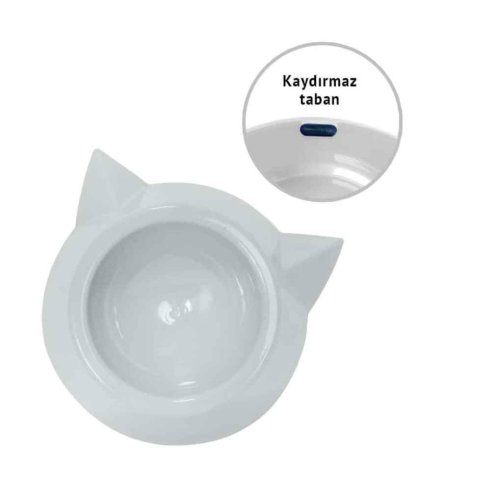 Mio Kulaklı Plastik Kedi Mama Kabı 200 ml 8680067147539 Amazon Pet Center